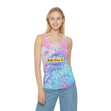 Load image into Gallery viewer, Santa Cruz Tie Dye Racerback Tank Top - 'A Little Santa Cruz, CA Goes A Long Way' | California Dreaming tee