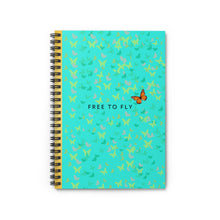 Load image into Gallery viewer, Free to Fly Butterfly Spiral bound Notebook | Notebook Gifts | Inspirational Gifts | Journals | Butterflies |