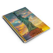 Load image into Gallery viewer, Statue of Liberty 'Enlighten The World' Notebook | Freedom | Shine | Shine Your light | Inspirational Notebook Gifts | Journals