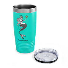 Load image into Gallery viewer, Mermaid Goddess Stainless Steel Ringneck Travel Tumbler, 20oz | Tumblers | Mermaid Gift | Ocean | Beach Gifts | Pack for the Beach |
