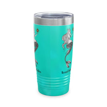 Load image into Gallery viewer, Mermaid Goddess Stainless Steel Ringneck Travel Tumbler, 20oz | Tumblers | Mermaid Gift | Ocean | Beach Gifts | Pack for the Beach |