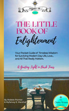 Load image into Gallery viewer, 'THE LITTLE BOOK OF ENLIGHTENMENT' from 'Enlighten Me...® Books' (Paperback version) + Downloadable Audio version on USB flashdrive.