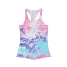 Load image into Gallery viewer, Santa Cruz Tie Dye Racerback Tank Top  - 'A Little Santa Cruz, CA Goes A Long Way' | California Dreaming tee
