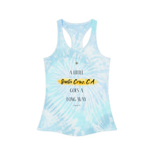 Load image into Gallery viewer, Santa Cruz Tie Dye Racerback Tank Top  - 'A Little Santa Cruz, CA Goes A Long Way' | California Dreaming tee
