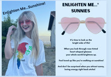 Load image into Gallery viewer, [Enlighten Me… ® Sunnies]:  Rose-tinted, Heart-Shaped Sunglasses
