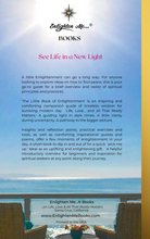 Load image into Gallery viewer, 'THE LITTLE BOOK OF ENLIGHTENMENT' from 'Enlighten Me...® Books'  (Paperback version) + Downloadable Audio version on USB flashdrive.
