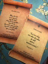 Load image into Gallery viewer, 'Enlighten Me...  Tea' Gift Box of Redwood Rush Chai + Twilight Tea (2 pack) ...with inspirational secret scroll messages.
