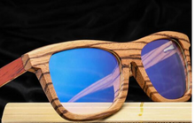 Load image into Gallery viewer, 'Enlighten Me...®Sunnies':  'Night Shades'  Eco Wood Blue-Blocking glasses.
