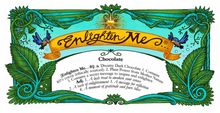 Load image into Gallery viewer, Enlighten Me… Chocolate -  DREAMY Extra Dark Chocolate Bar (85% cocoa) - containing a secret inspirational message
