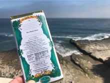 Load image into Gallery viewer, Enlighten Me… Chocolate -  DREAMY Extra Dark Chocolate Bar (85% cocoa) - containing a secret inspirational message
