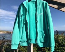 Load image into Gallery viewer, Ladies Fleece Hoody (Teal/ Pink/ Light Blue)
