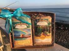 Load image into Gallery viewer, 'Enlighten Me... ® Coffee' -  Beach Brews Gift set: 'Redwood Rush' &amp;' Rainbow Brew' (2 Pack)
