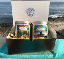 Load image into Gallery viewer, 'Enlighten Me...  Tea' Gift Box of Redwood Rush Chai + Twilight Tea (2 pack) ...with inspirational secret scroll messages.
