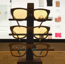 Load image into Gallery viewer, 'Enlighten Me...®Sunnies':  'Night Shades'  Eco Wood Blue-Blocking glasses.
